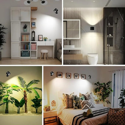 LED Wall Sconces with Touch Control and 360 Rotation - Smarsty