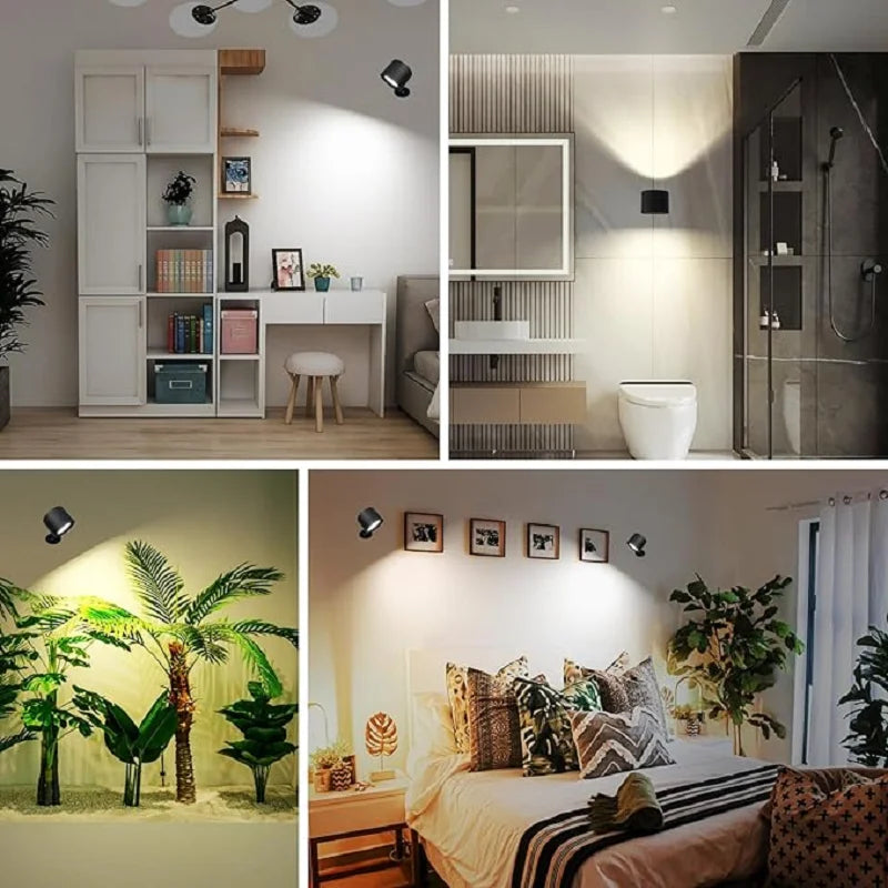 LED Wall Sconces with Touch Control and 360 Rotation - Smarsty
