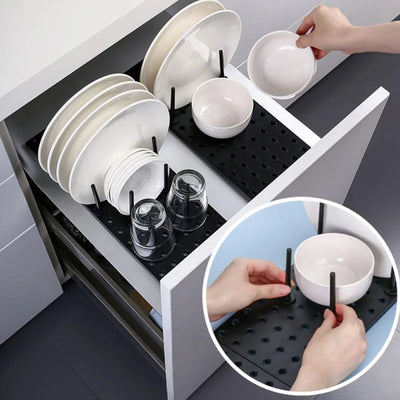 Kitchen Organizer Dish Drying Rack Plates Shelf Plastic Holder Dish Rack Sink Draining Bowl Storage Stand Home Accessories by Smarsty