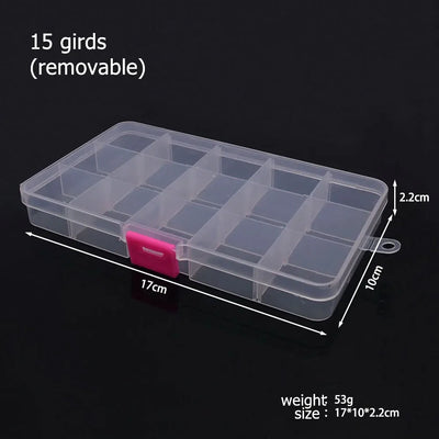 Plastic Storage Box Organizer for DIY Jewelry Crafts - Smarsty