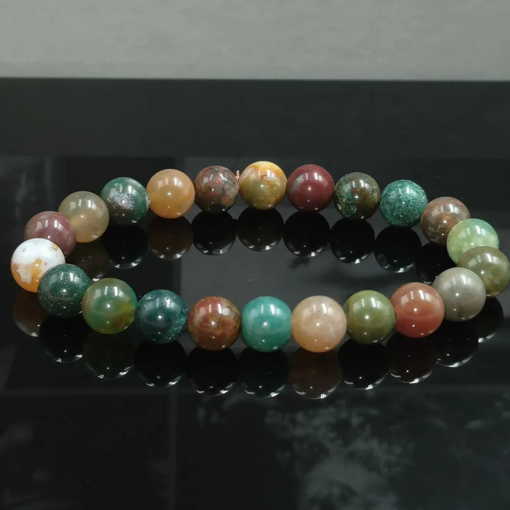 8MM Natural Epidote Zoisite Bead Bracelet for Healing - Smarsty