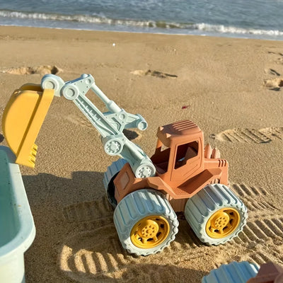 Beach Toys Construction Trucks for Toddler Toys Play Sand Toys Construction Cars for Boys Girls Dump Tractor Toy with Loader by Smarsty