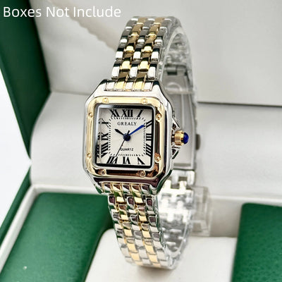 Light Luxury Gold Stainless Steel Women's Quartz Watch - Smarsty