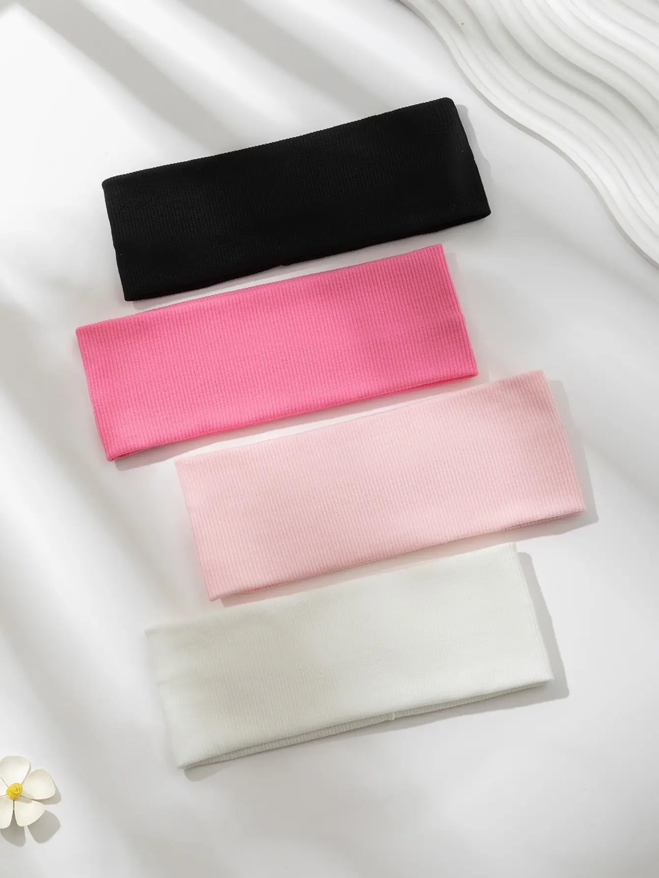 Women Elastic Hair Bands 4 Pack Soft Non Slip Headbands - Smarsty
