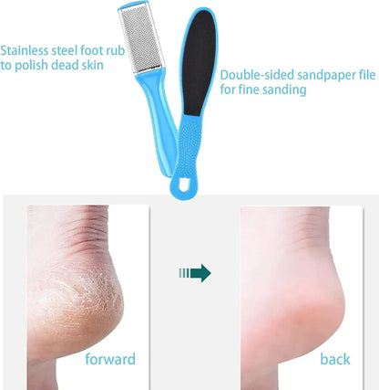 8 Piece Foot Exfoliating Rasp Set for Smooth Heels - Smarsty