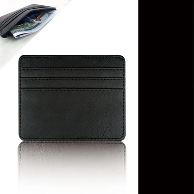 PU Leather ID Card Case - Slim Multi-Slot Holder for Bank/Credit Cards - Smarsty