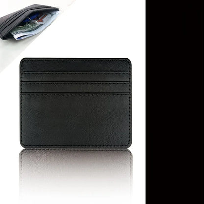 PU Leather ID Card Case - Slim Multi-Slot Holder for Bank/Credit Cards - Smarsty