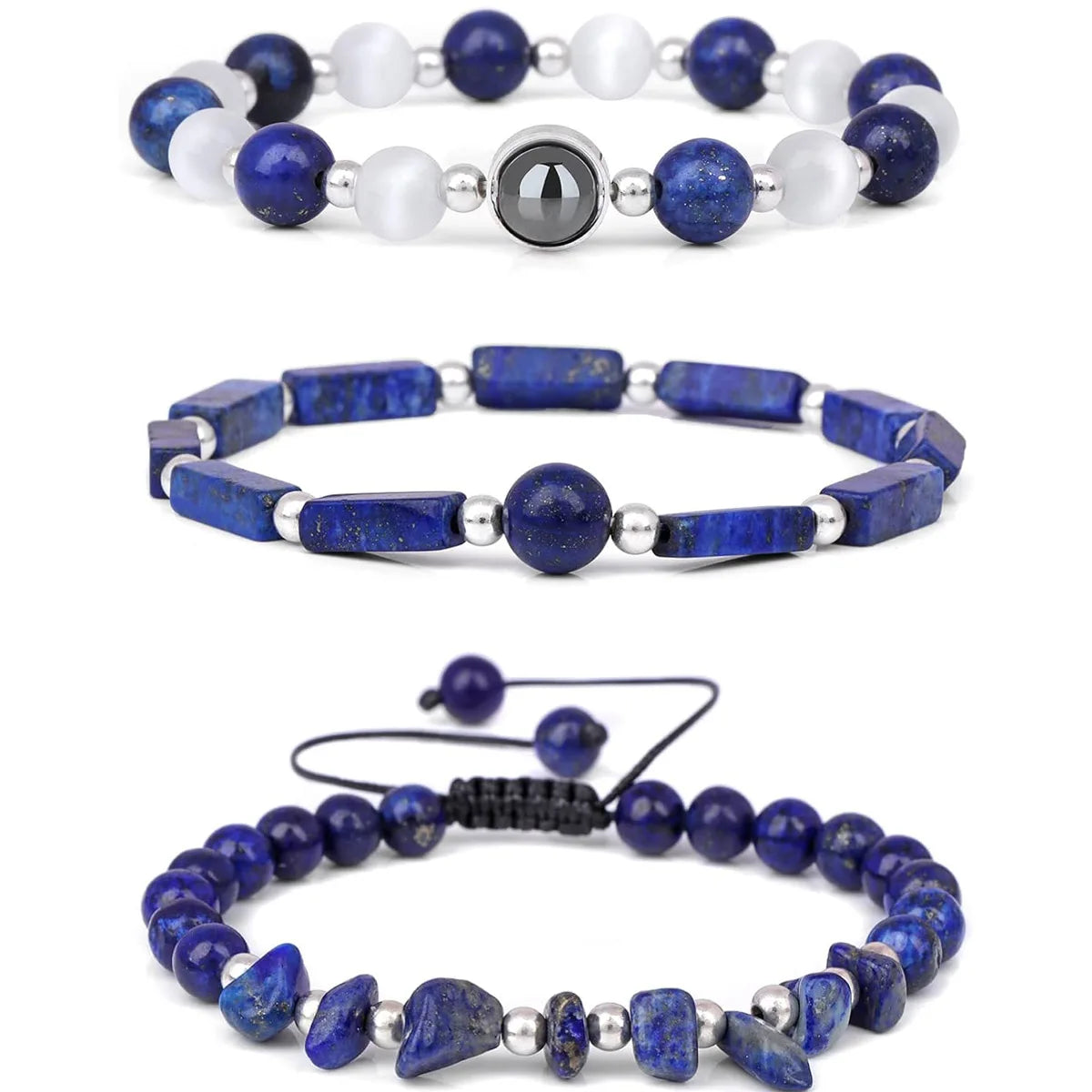 Amethyst Healing Bracelet Set for Weight Loss and Meditation - Smarsty