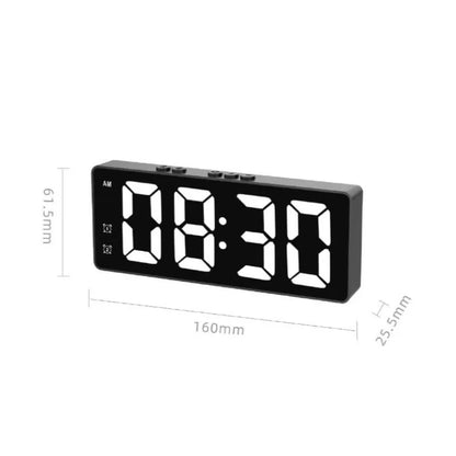 LED Digital Alarm Clock with Voice Control and Dual Snooze - Smarsty