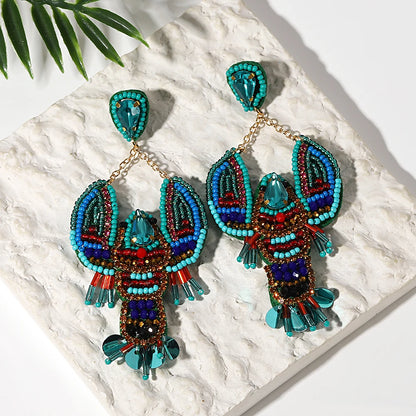 Handmade Bohemian Starfish Drop Earrings for Women - Smarsty