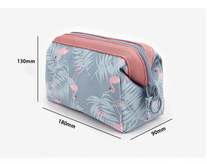 Flamingo Travel Makeup Bag With Large Capacity Organizer - Smarsty
