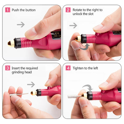 LULAA Professional Electric Nail Drill Set for Manicure - Smarsty