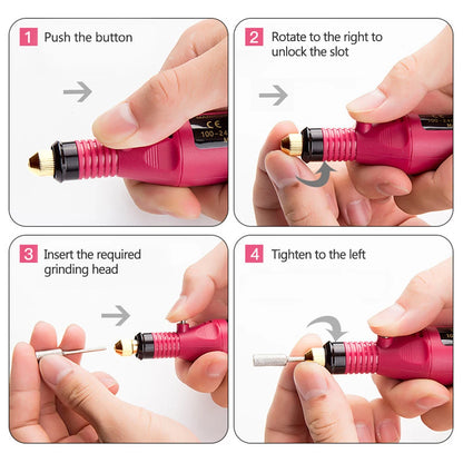 LULAA Professional Electric Nail Drill Set for Manicure - Smarsty