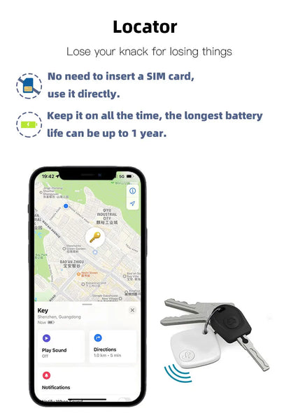 Smart Bluetooth GPS Tracker for Apple Devices - Smarsty