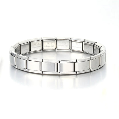 Italian Charm Bracelets DIY Stainless Steel Bangle Gift - Smarsty