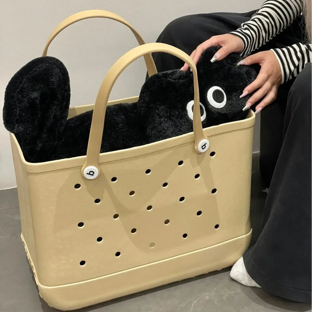 Croc Beach Tote Bag Waterproof EVA Extra Large Capacity - Smarsty