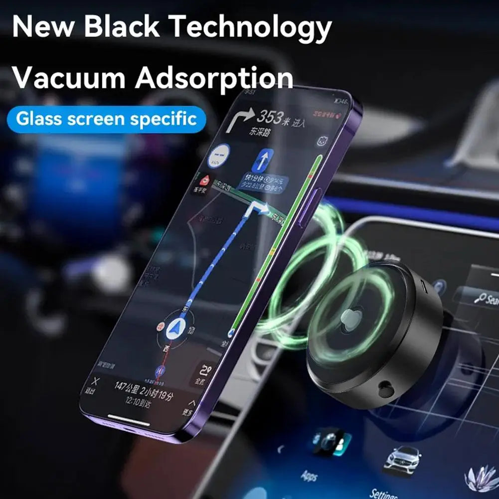Car Phone Holder Magnetic Vacuum Adsorption Stable - Smarsty