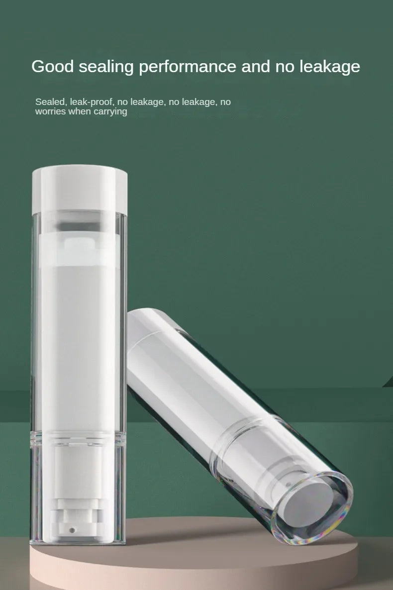 Clear Airless Cosmetic Cream Pump Bottle Travel Size Dispenser - Smarsty