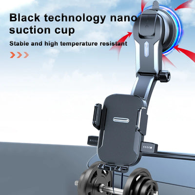 SEAMETAL Car Dashboard Phone Bracket Universal Auto Cellphone Stand For GPS Navigation Universal Desk Windshield Hanging Holder - Smarsty