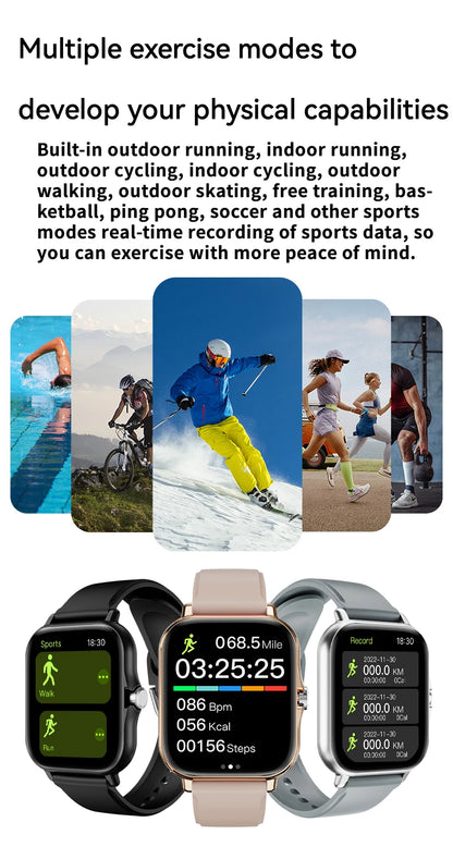 LAXASFIT Smart Watch with Heart Rate Monitor and Bluetooth - Smarsty
