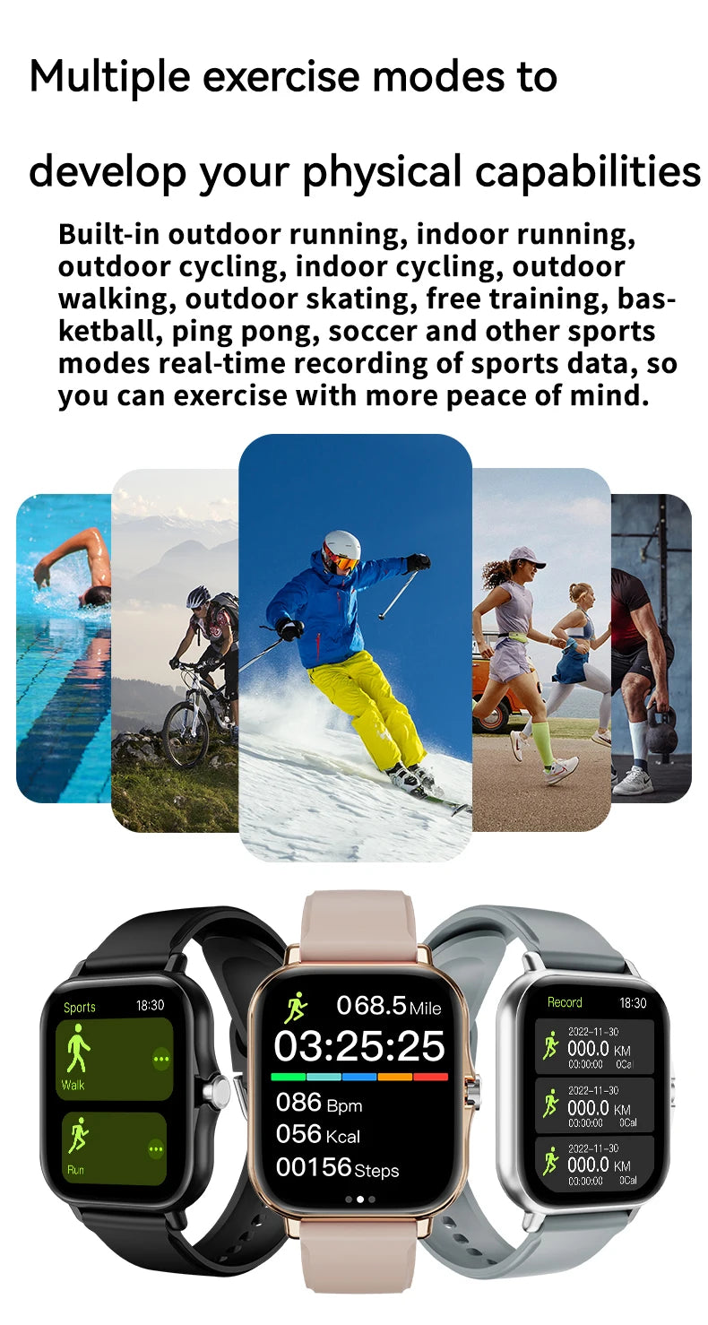 LAXASFIT Smart Watch with Heart Rate Monitor and Bluetooth - Smarsty