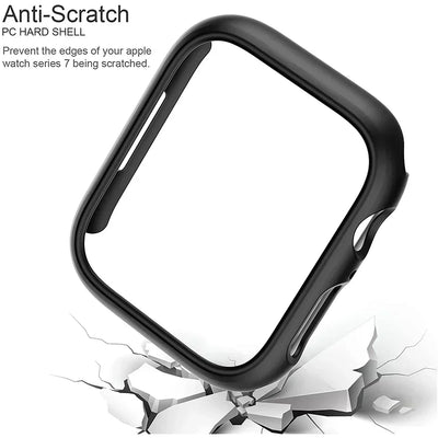 Cover for Apple Watch Case 45mm 41mm 44mm 40mm 42mm 38mm 46 49 mm Accessories PC Protector bumper iWatch Series 8 7 SE 6 5 4 3 9 - Smarsty