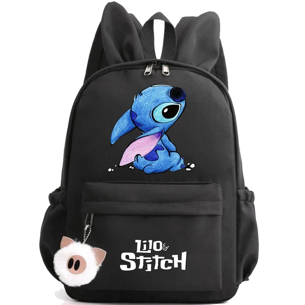 HOT Disney Lilo Stitch Backpack for Girl Boy Student Teenager Children Rucksack Women Casual School Bags Kids Birthday Gift Toy - Smarsty