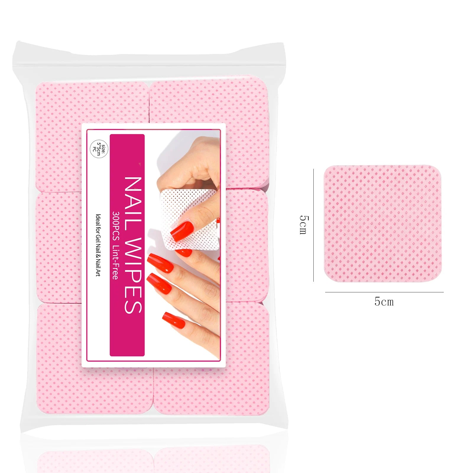 300 Pcs Lint Free Cotton Nail Polish Remover Wipes - Smarsty