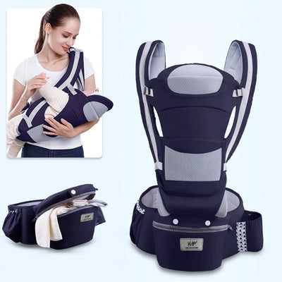 Ergonomic Baby Carrier Backpack Infant Baby Hipseat Carrier Front Facing Ergonomic Kangaroo Baby Wrap Sling Travel Backpack by Smarsty