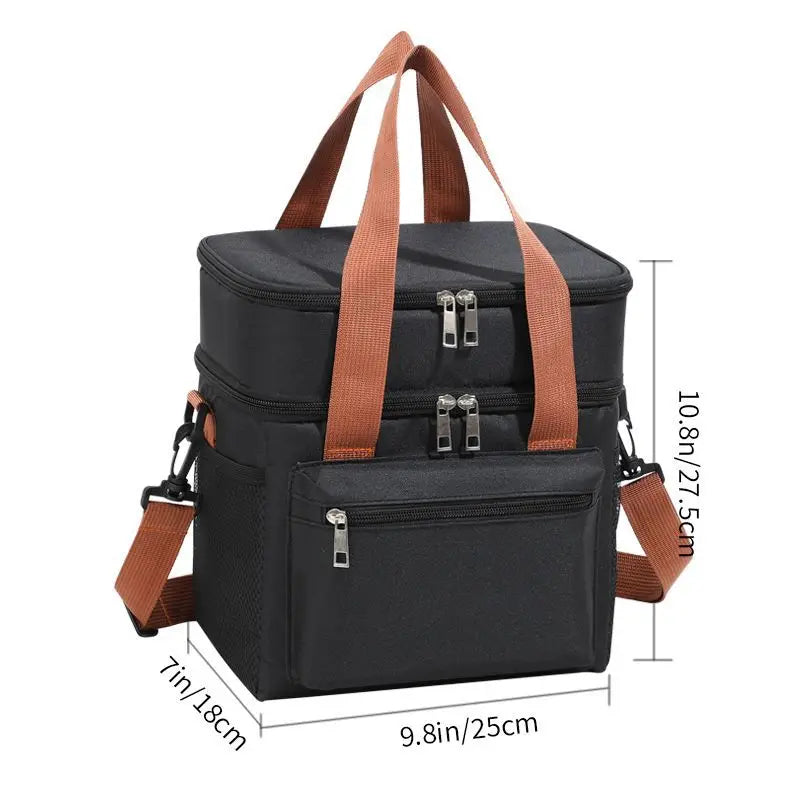 Insulated Cooler Lunch Bag Tote For Women Men Travel - Smarsty