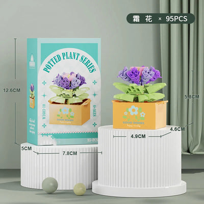Bouquet Flower Mini Diy Building Block Toys for Children Bricks Blocks for Adults Constructor Micro Bricks Construction Set Gift by Smarsty