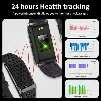 Men's Waterproof Smartwatch with Heart Rate Monitor - Smarsty