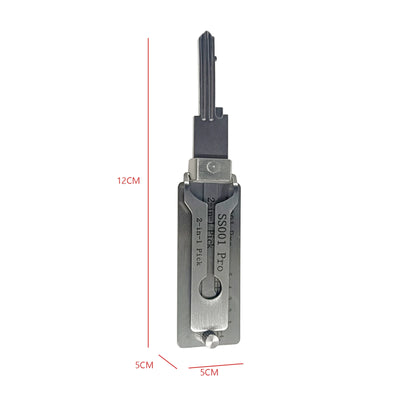 1-5X Stainless Steel Key Decoder Precision Hook And Pickup Hand Tool O-ring Pickup Repair Kit Available Hook Hand Measuring Tool - Smarsty