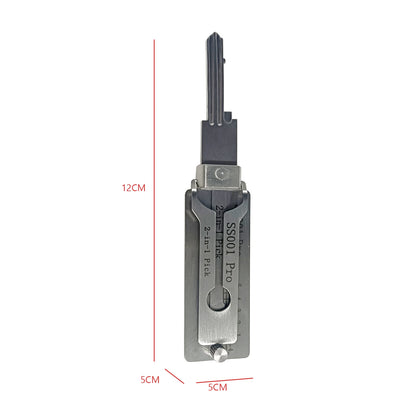 1-5X Stainless Steel Key Decoder Precision Hook And Pickup Hand Tool O-ring Pickup Repair Kit Available Hook Hand Measuring Tool