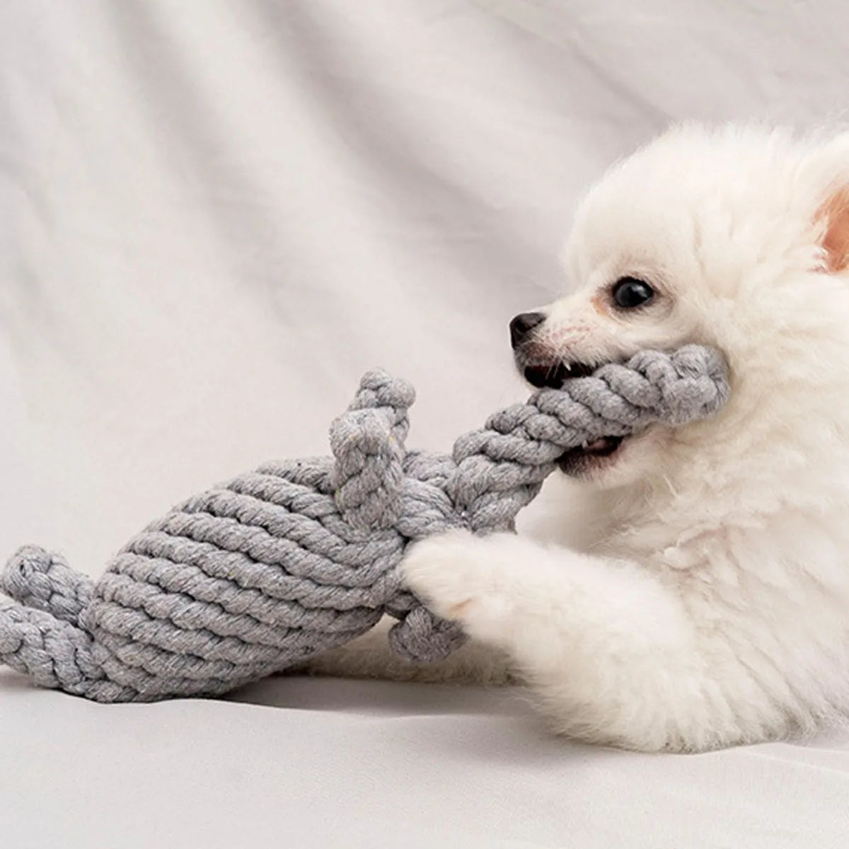 Hand-Woven Cotton Rope Dog Toy for Strong Chewers - Smarsty