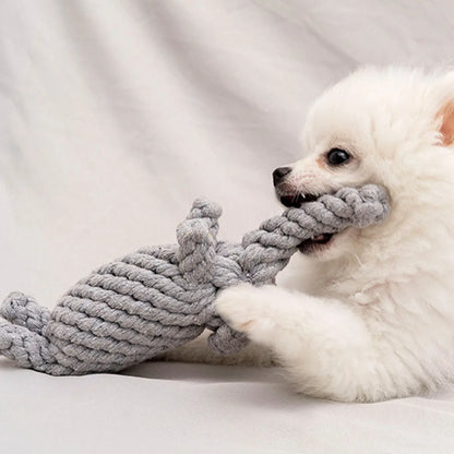 Hand-Woven Cotton Rope Dog Toy for Strong Chewers - Smarsty