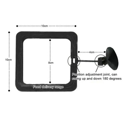 Black Aquarium Feeding Ring with High Capacity Design - Smarsty