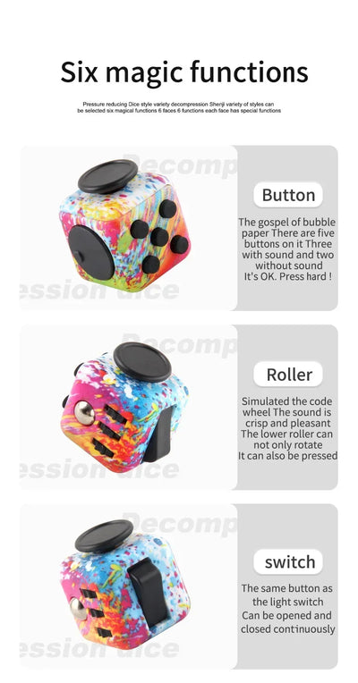 Fidget Decompression toy Infinity Stress cubes Antistress Toys Anti-stress Kids Anti Stress Games For Adults antistress anxiety by Smarsty