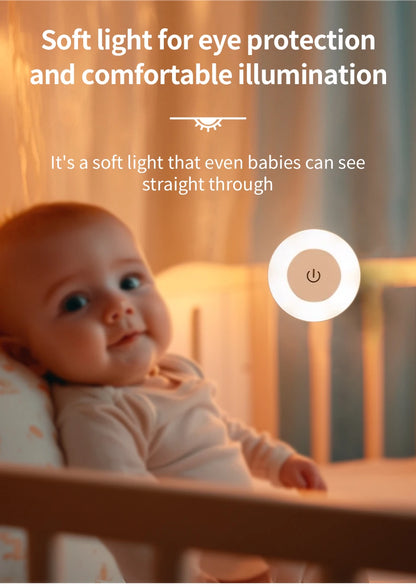 Rechargeable LED Night Light with Dimmable Touch Switch - Smarsty