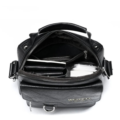 Mens PU Leather Shoulder Bag Crossbody for Travel Everyday - Smarsty