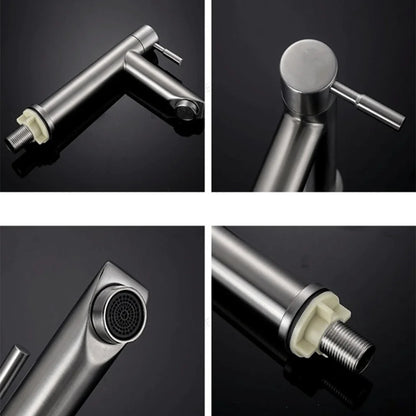 Stainless Steel Single Cold Bathroom Faucet Durable Design - Smarsty