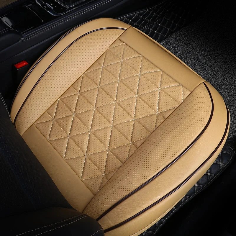 PU Leather Front Car Seat Cover Memory Foam Cushion - Smarsty