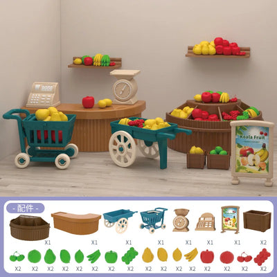Original Toys Miniature Items Furniture Family Toys Dollhouse LivingRoom Bathroom Kitchen Set Pretend Creative Ideas Kids Toys by Smarsty