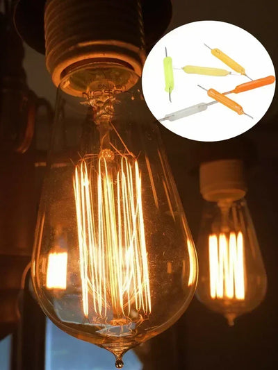 5-100PCS Per Box 3V 38mm LED Filament Multicolour COB Edison Bulb Lamp Incandescent Light Diodes Accessories For Home Lighting - Smarsty