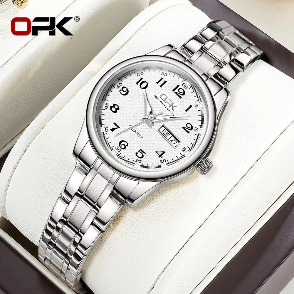 Luxury Waterproof Quartz Watch For Women Stainless Steel Strap - Smarsty