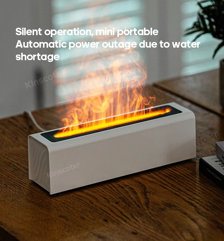 Kinscoter RGB Flame Aroma Diffuser with Cool Mist - Smarsty