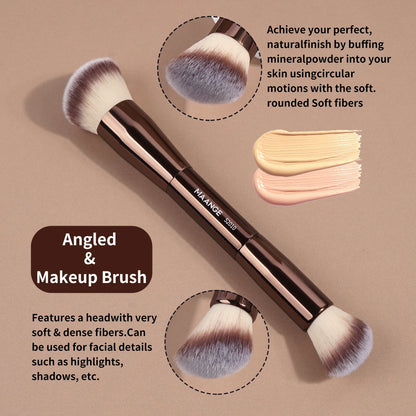 MAANGE Double Ended Foundation Brush for Flawless Contouring - Smarsty