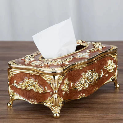 European tissue box, high-end hotel restaurant napkin extraction box, kitchen and living room tabletop tissue storage box by Smarsty