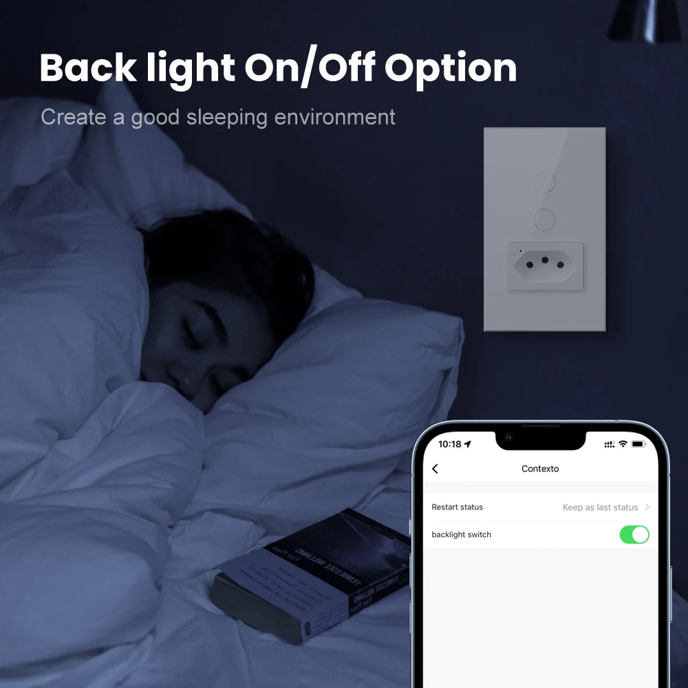 AVATTO Smart Light Switch with WiFi Control and 20A Socket - Smarsty