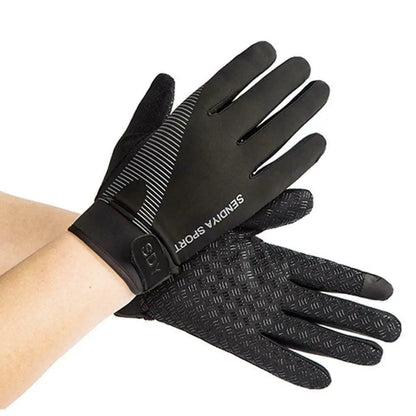 Men Full Finger Cycling Gloves Touch Screen Outdoor Sports - Smarsty
